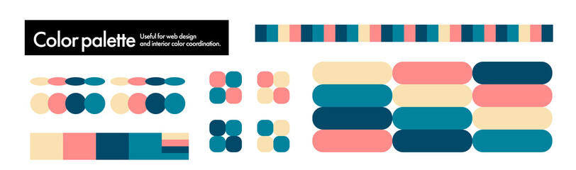 流行のカラーパレット素材、配色、カラーチャート、色見本、基本の色。色相、色相環 © DESIGN BOX