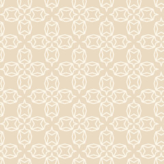Background image with simple geometric elements on beige backdrop for your design. Seamless background for wallpaper, textures. Vector illustration.