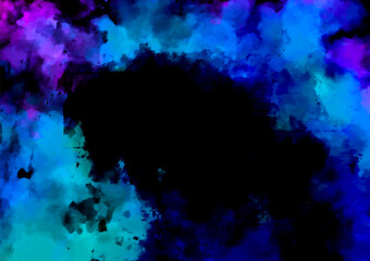 幻想的な水彩の水色テクスチャ背景
