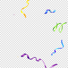 ribbon serpentine tinsel red spiral color curly