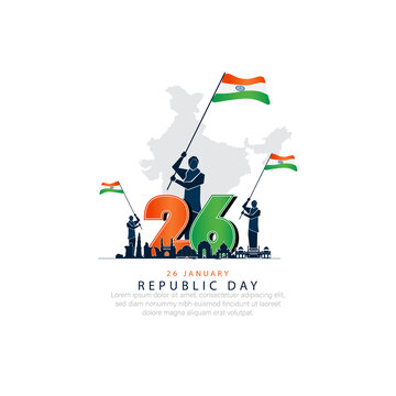 26 January-Happy Republic Day of India celebration.