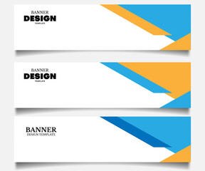 set of corporate business banner background design template with copyspace