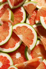Background full with beautiful pomelo fruit , front view for product advertising 