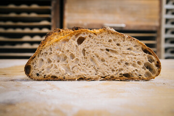 Artisan bread on the table