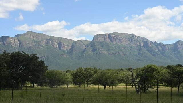 Beautiful landscape with rocky mountain at Limpopo province of South Africa