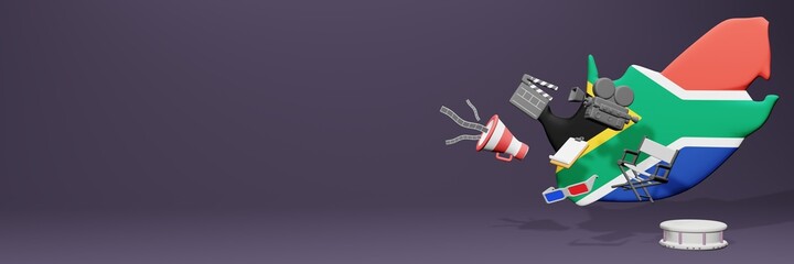 3d rendering of cinema in South Africa for social media and website covers © erwin