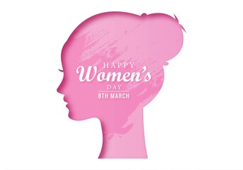 .Happy Women's Day celebrations concept card design
