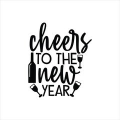 happy new year svg design cheers to the new year