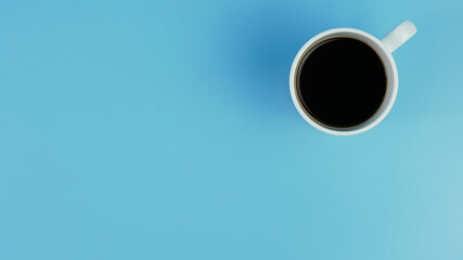 a cup of black coffee without sugar isolated. morning drink. ready to work.