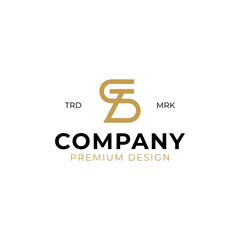 elegant luxury letter ST simple logo design for corporate identity