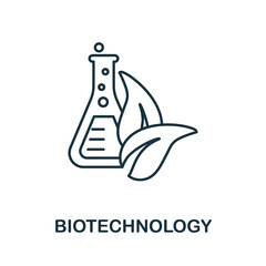 Biotechnology icon. Line element from bioengineering collection. Linear Biotechnology icon sign for web design, infographics and more.