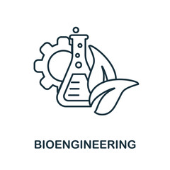 Bioengineering icon. Line element from bioengineering collection. Linear Bioengineering icon sign for web design, infographics and more.