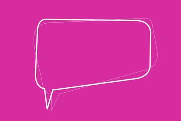 Empty speech bubble vector with copyspace