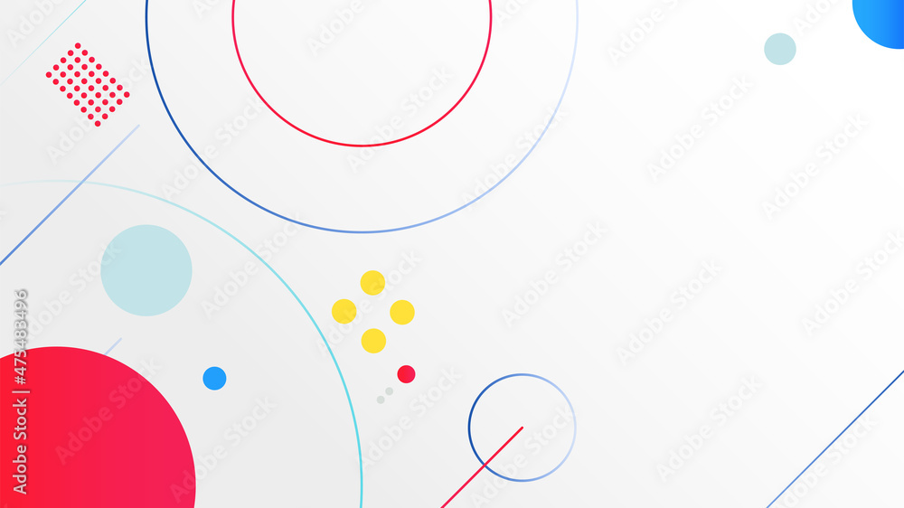 Aufkleber digital geometric tech elements abstract background