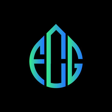 FCG letter logo design on black background. 
FCG circle letter logo design with ellipse shape.
FCG creative initials letter logo concept.FCG logo vector. 