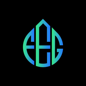 FEG letter logo design on black background. 
FEG circle letter logo design with ellipse shape.
FEG creative initials letter logo concept.FEG logo vector. 