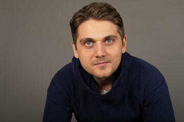 Obraz premium Handsome man studio portrait