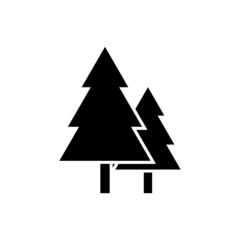 Obraz premium sustainable energy_forest glyph icon