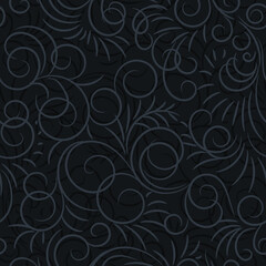 Vector seamless pattern with curves element. Stylish, simple, elegant decor