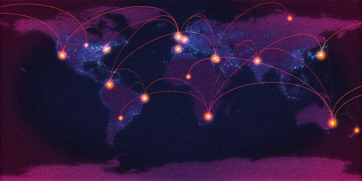 Communications hub, conceptual illustration