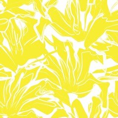 Blumenbürste streicht nahtlosen Muster-Hintergrund