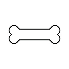 bone icon in modern flat design isolated on white background color editable