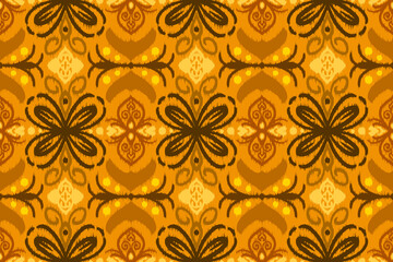 Vector seamless ethnic pattern. Tribal and geometric motifs. Vintage decorative ornament element texture print for textile, fabric, paper, tile,  wallpaper background or web design illustration.