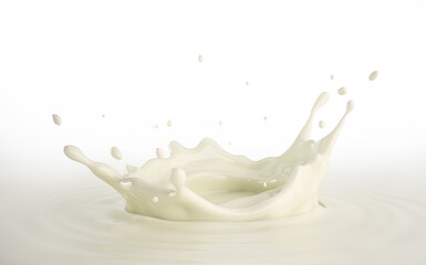 Milk crown splash, illustration
