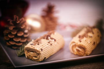 bûche de noël, pâtisserie