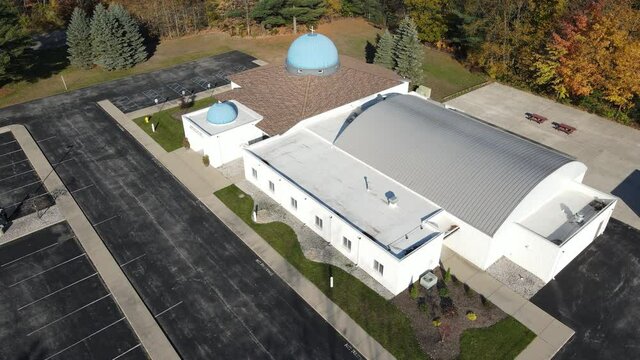 Slow rising motion over the stunning architecture of an Orthodox Church.