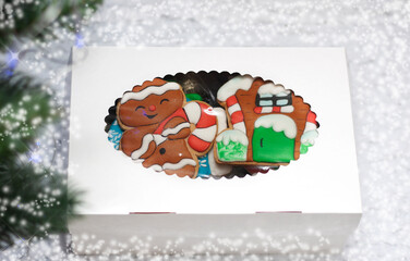 Christmas gingerbread under the tree