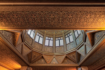 Ceiling of Nilometer building, an ancient Egyptian water measurement device dates from 715 AD,...