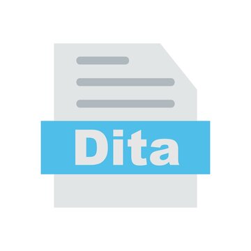 Dita Flat Vector Icon Design