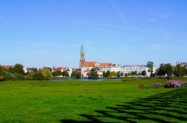 View of the city of Schwerin.
