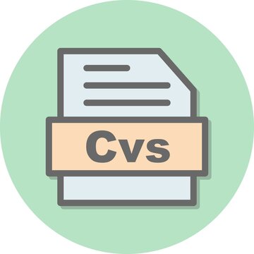 Csv Line Filled Circle Vector Icon Design