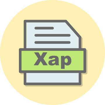  Xap Line Filled Circle Vector Icon Design