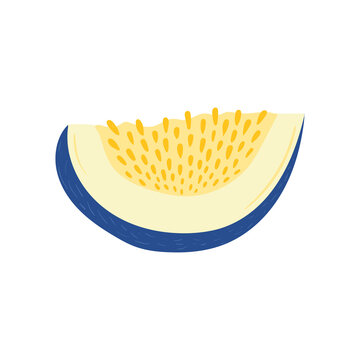 passion fruit slice, blue rind, yellow pulp clip art preview