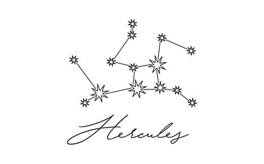 vector illustration of a constellation zodiac 