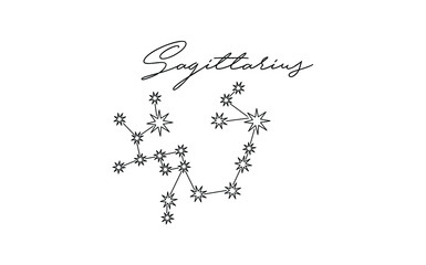 vector illustration of a constellation zodiac 