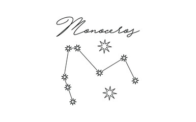 vector illustration of a constellation zodiac 