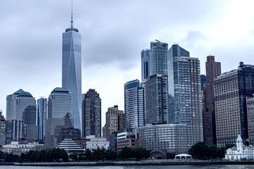 West Lower Manhattan view from Hoboken, New Jersey