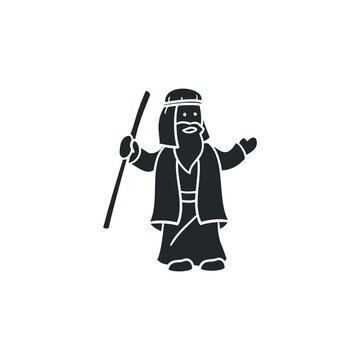 recommend clip art: Noah Icon Silhouette Illustration. Religion History Ark Vector Graphic Pictogram Symbol Clip Art. Doodle Sketch Black Sign.