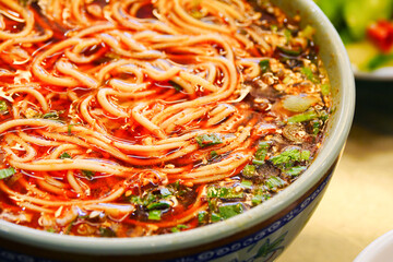 Chinese Lanzhou beef noodles, Hand-Pulled Noodle