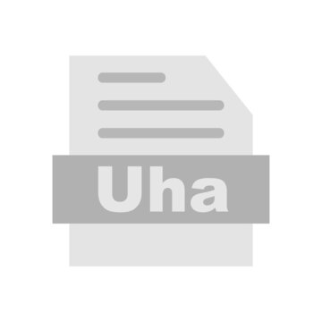 Uha Flat Gray Circle Vector Icon Design