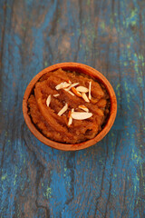 Indian Sweet Dish Halwa Made of Kangani Flour or rajgara flour which use in fast.