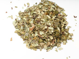 lingonberry leaves medicinal plants in paper packaging