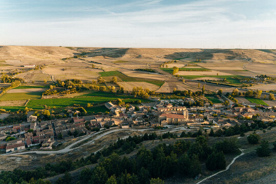 view of Castrojeriz, Burgos, Spain - nov, 2021