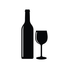 bottle and glass of wine