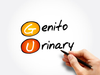 GU - Genitourinary acronym, medical concept background