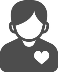 person people heart icon